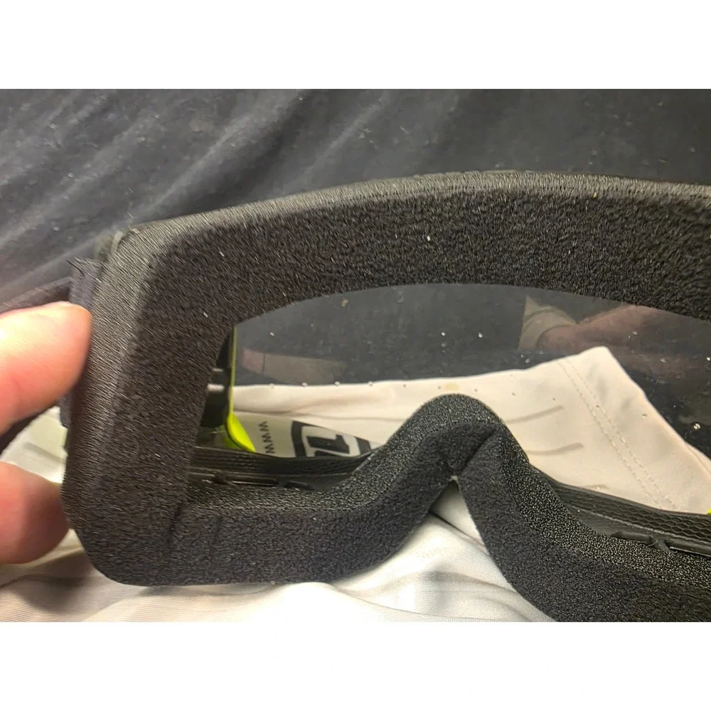 100% Strata 2 Forecast Mud System Goggles Neon Yellow Black Motocross MTB‎